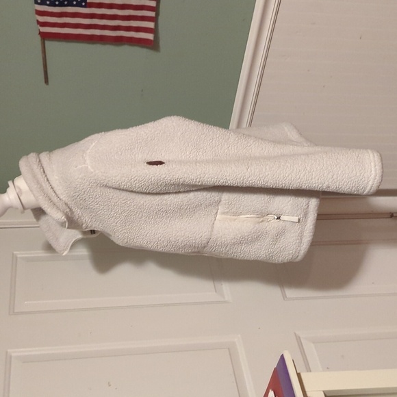 Free country Women's Large Fleece Zip Up Jacket Winter White Warm - Picture 8 of 12